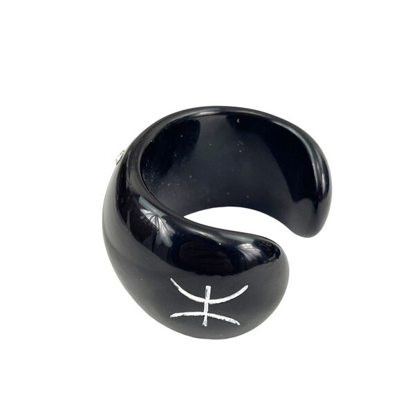 Jessica Kagan Cushman Black Pieces Zodiac Cuff Constellation Bracelet With Rhine - Picture 2 of 5